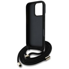 Guess GUESS etui za IPHONE 16 Pro GUHCP16LP4GMGCRK (CBDY PU 4G Big Logo W/Cord Strap) črn