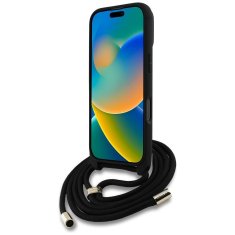 Guess GUESS etui za IPHONE 16 Pro GUHCP16LP4GMGCRK (CBDY PU 4G Big Logo W/Cord Strap) črn