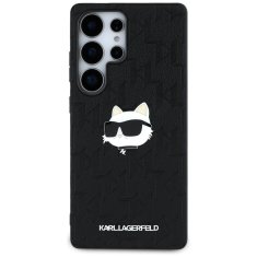 Karl Lagerfeld KARL LAGERFELD etui za SAMSUNG S25 Ultra KLHCS25LPGKLCHPK (PU Monogram Choupette Head Pin) črn