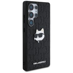 Karl Lagerfeld KARL LAGERFELD etui za SAMSUNG S25 Ultra KLHCS25LPGKLCHPK (PU Monogram Choupette Head Pin) črn