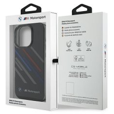 Bmw BMW etui za IPHONE 16 Pro Max BMHCP16X23HTRAK (Motorsport IML Random Stripes) črn