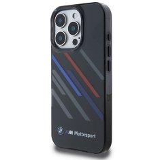 Bmw BMW etui za IPHONE 16 Pro Max BMHCP16X23HTRAK (Motorsport IML Random Stripes) črn