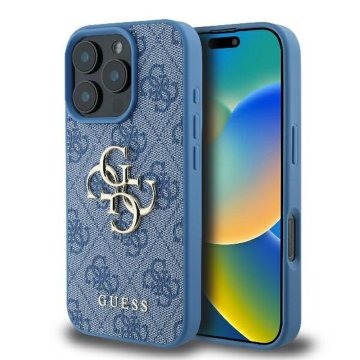 Guess GUESS etui za IPHONE 16 Pro GUHCP16L4GMGBL (4G PU Big Logo) modra