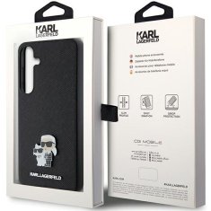 Karl Lagerfeld KARL LAGERFELD etui za SAMSUNG S24 KLHCS24SPSAKCMPK (SAFFIANO KC PIN) črn