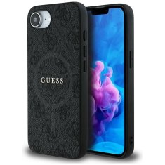 Guess GUESS etui za IPHONE 16e (SE 4 2025) združljiv z MagSafe GUHMPSE4G4GFRK (PU 4G Ring Classic Logo) črn