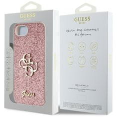 Guess GUESS etui za IPHONE 16e (SE 4 2025) GUHCPSE4HG4SGP (Fixed Glitter Big 4G) roza