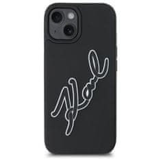 Karl Lagerfeld KARL LAGERFELD etui za IPHONE 15 KLHCP15S3DRKSDLK (3D Rubber Signature) črn