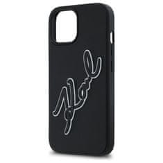 Karl Lagerfeld KARL LAGERFELD etui za IPHONE 15 KLHCP15S3DRKSDLK (3D Rubber Signature) črn
