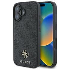 Guess GUESS etui za IPHONE 16 združljiv z MagSafe GUHMP16SP4SM4MK (PU 4G Small and Classic) črn