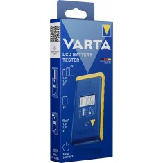 Varta VARTA tester baterij z zaslonom (AA, AAA, tip C, tip D, 9V, gumbne) 893101111 modra