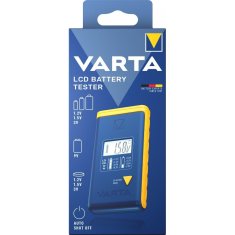 Varta VARTA tester baterij z zaslonom (AA, AAA, tip C, tip D, 9V, gumbne) 893101111 modra