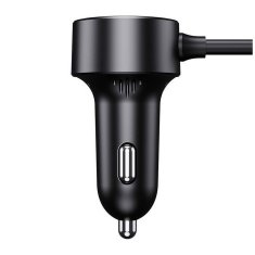 BASEUS BASEUS avtomobilska polnilna naprava USB A + Tip C + 2 x vžigalna vtičnica PD 5A 30W C00455300121-00 črna