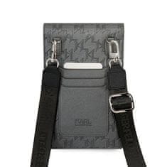 Karl Lagerfeld KARL LAGERFELD univerzalna torbica za telefon KLWBSAMIPG (Monogram Ikonik Path) srebrna
