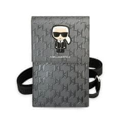 Karl Lagerfeld KARL LAGERFELD univerzalna torbica za telefon KLWBSAMIPG (Monogram Ikonik Path) srebrna