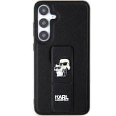 Karl Lagerfeld KARL LAGERFELD etui za SAMSUNG S24 Plus KLHCS24MGSAKCPK (GRIPSTAND SAFFIANO KC PINS) črn