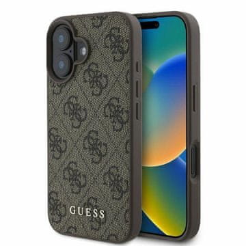 Guess GUESS ovitek za IPHONE 16 GUHCP16SG4GFBR (PU 4G Classic) rjav