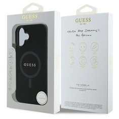 Guess GUESS etui za IPHONE 16 Plus, združljiv z MagSafe GUHMP16MPSAHMCK (PU Saffiano Classic Logo) črn