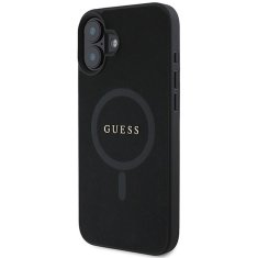 Guess GUESS etui za IPHONE 16 Plus, združljiv z MagSafe GUHMP16MPSAHMCK (PU Saffiano Classic Logo) črn