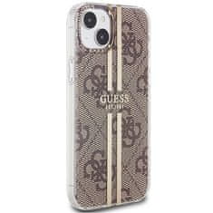 Guess GUESS etui za IPHONE 15 Plus GUHCP15MH4PSEGW (4G Gold Stripe) rjava
