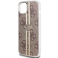 Guess GUESS etui za IPHONE 15 Plus GUHCP15MH4PSEGW (4G Gold Stripe) rjava