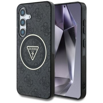 Guess GUESS etui za SAMSUNG S25 Plus GUHMS25MHG4PRTGK (Magnetic IML Metal Glitter 4G Circle Triangle) črn