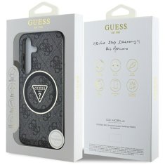 Guess GUESS etui za SAMSUNG S25 Plus GUHMS25MHG4PRTGK (Magnetic IML Metal Glitter 4G Circle Triangle) črn