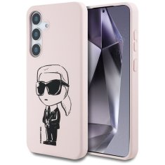Karl Lagerfeld KARL LAGERFELD etui za SAMSUNG S25 KLHMS25SPNYKGRTP (Magnetic Silicone Graffiti Ikonik) roza