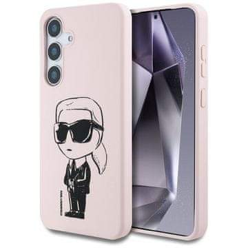 Karl Lagerfeld KARL LAGERFELD etui za SAMSUNG S25 KLHMS25SPNYKGRTP (Magnetic Silicone Graffiti Ikonik) roza