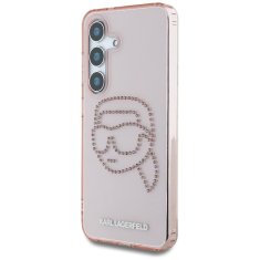 Karl Lagerfeld KARL LAGERFELD etui za SAMSUNG S25 KLHCS25SHKHDCELP (IML Rhinestones K Head) roza