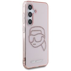 Karl Lagerfeld KARL LAGERFELD etui za SAMSUNG S25 KLHCS25SHKHDCELP (IML Rhinestones K Head) roza