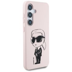 Karl Lagerfeld KARL LAGERFELD etui za SAMSUNG S25 KLHMS25SPNYKGRTP (Magnetic Silicone Graffiti Ikonik) roza