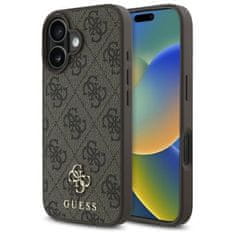 Guess GUESS etui za IPHONE 16 združljiv z MagSafe GUHMP16SP4SM4MW (PU 4G Small and Classic) rjava