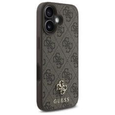 Guess GUESS etui za IPHONE 16 združljiv z MagSafe GUHMP16SP4SM4MW (PU 4G Small and Classic) rjava