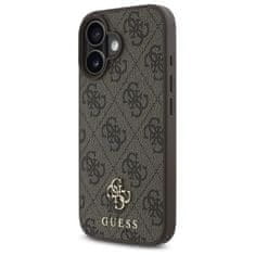 Guess GUESS etui za IPHONE 16 združljiv z MagSafe GUHMP16SP4SM4MW (PU 4G Small and Classic) rjava