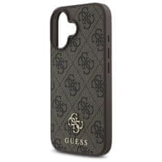 Guess GUESS etui za IPHONE 16 združljiv z MagSafe GUHMP16SP4SM4MW (PU 4G Small and Classic) rjava