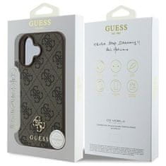Guess GUESS etui za IPHONE 16 združljiv z MagSafe GUHMP16SP4SM4MW (PU 4G Small and Classic) rjava