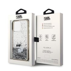 Karl Lagerfeld KARL LAGERFELD etui za IPHONE 13 Pro KLHCP13LLKCNSK (Liquid Glitter C) prozoren