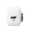 KARL LAGERFELD etui za APPLE Airpods 1 / 2 KLA2RUNCHH (3D Sil NFT Choupette) bel