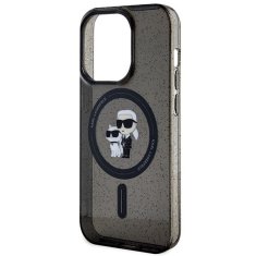 Karl Lagerfeld KARL LAGERFELD etui za IPHONE 15 Pro KLHMP15LHGKCNOK (Glitter + MAG) črn