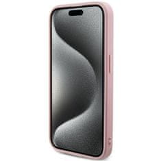 Guess GUESS etui za IPHONE 15 Pro GUHCP15LPSAIRSP (Saffiano Iridescent Script) roza