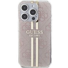 Guess GUESS etui za IPHONE 14 Pro Max GUHCP14XH4PSEGP (4G Gold Stripe) roza