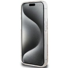 Guess GUESS etui za IPHONE 15 Pro, združljiv z MagSafe GUHMP15LHGCUSTGW (IML GCUBE) rjava