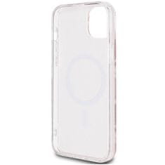 Guess GUESS etui za IPHONE 15 združljiv z MagSafe GUHMP15SHGCUSTGP (IML GCUBE) roza