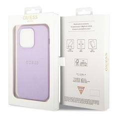 Guess GUESS etui za IPHONE 14 Pro GUHCP14LPSASBPU (Saffiano With Metal Logo) vijoličen