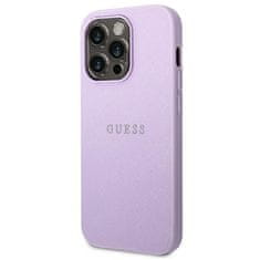 Guess GUESS etui za IPHONE 14 Pro GUHCP14LPSASBPU (Saffiano With Metal Logo) vijoličen
