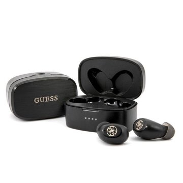 Guess GUESS brezžične bluetooth slušalke TWS + polnilna postaja GUTWSJL4GBK črne