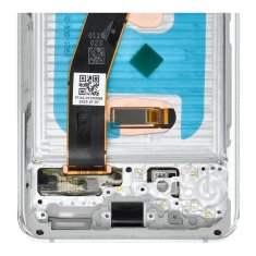 OEM LCD zaslon za SAMSUNG S20 4G White SOFT OLED z okvirjem