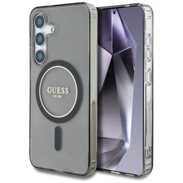 Guess GUESS etui za SAMSUNG S25 GUHMS25SHFGEREK (Magnetic IML Glitter Circle) črn