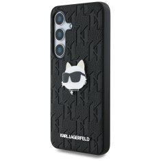 Karl Lagerfeld KARL LAGERFELD etui za SAMSUNG S25 Plus KLHCS25MPGKLCHPK (PU Monogram Choupette Head Pin) črn