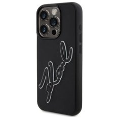 Karl Lagerfeld KARL LAGERFELD etui za IPHONE 15 Pro KLHCP15L3DRKSDLK (3D Rubber Signature) črn